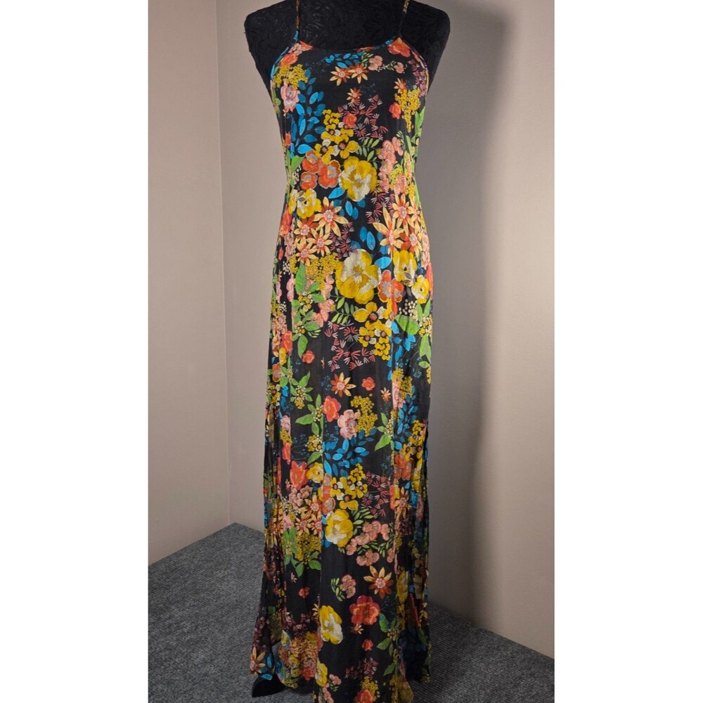 Johnny Was Floral Maxi Dress - Size S - Semi-Sheer